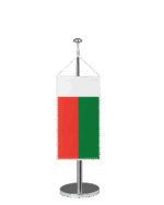 Madagaskar Tischbannerfahne
