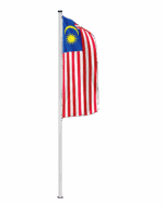 Malaysia Hochformatfahne