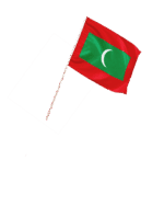 Malediven Kleinflagge
