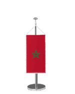 Marokko Tischbannerfahne
