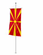 Mazedonien Bannerfahne