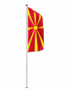 Mazedonien Hochformatfahne