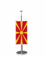 Mazedonien Tischbannerfahne