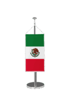 Mexiko Tischbannerfahne