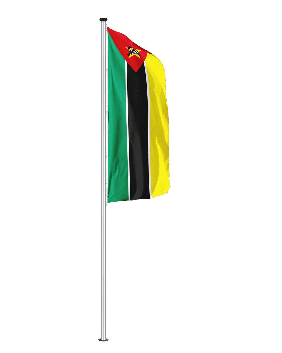 Mozambik Hochformatfahne