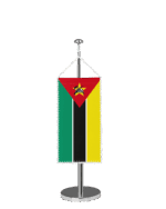 Mozambik Tischbannerfahne