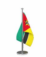 Mozambik Tischfahne