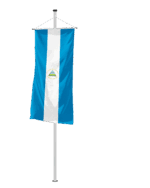 Nicaragua Bannerfahne