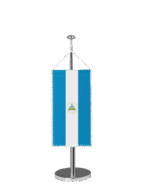 Nicaragua Tischbannerfahne