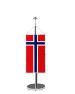 Norwegen Tischbannerfahne