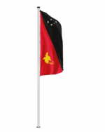Papua-Neuguinea Hochformatfahne