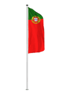 Portugal Hochformatfahne