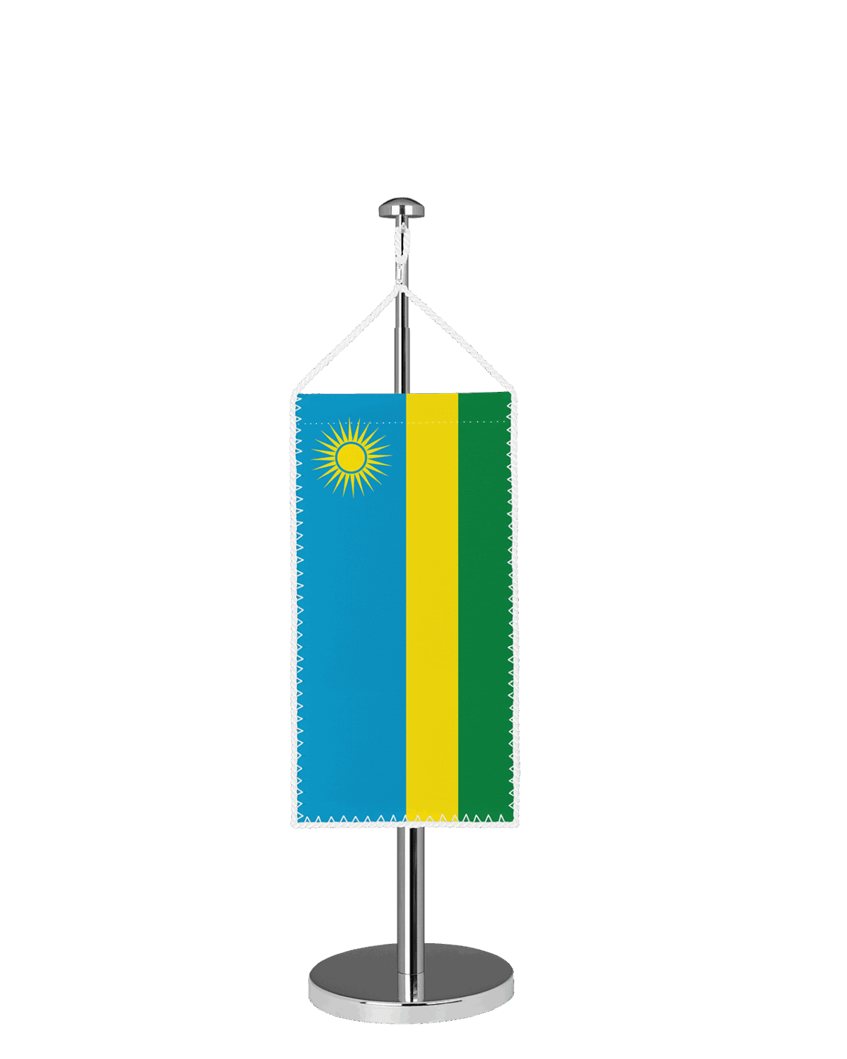 Ruanda Tischbannerfahne