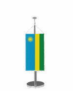 Ruanda Tischbannerfahne
