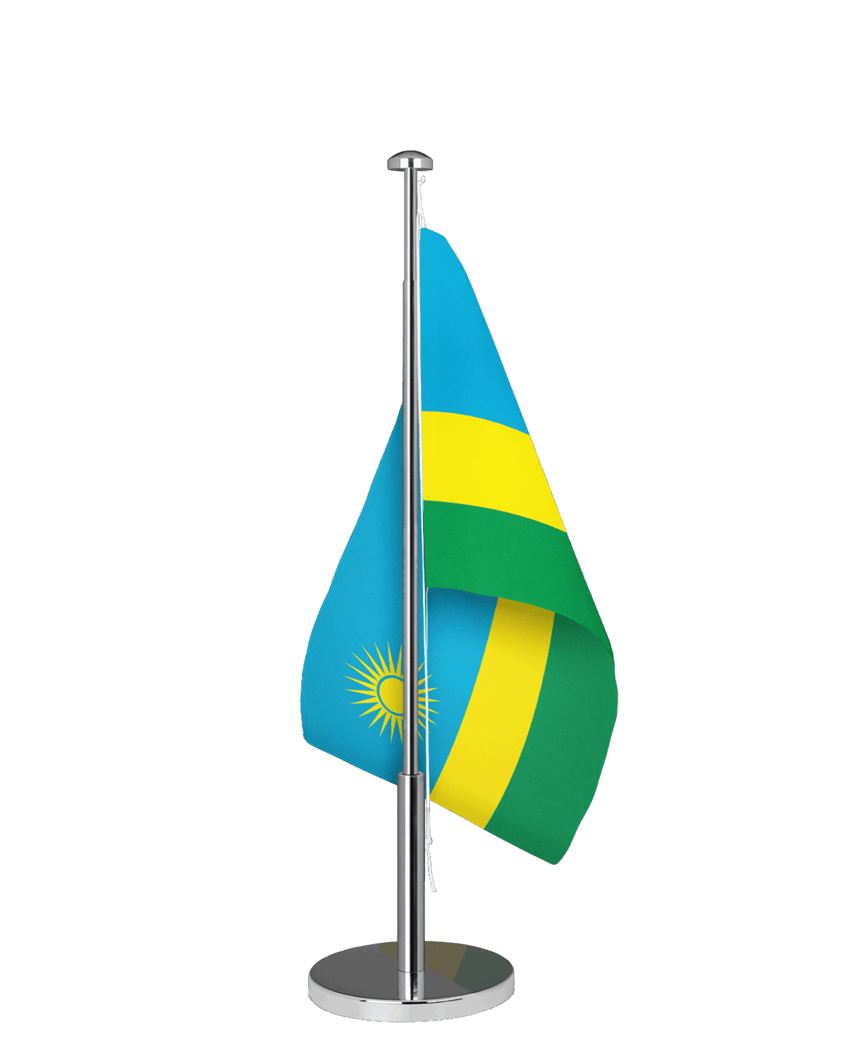 Ruanda Tischfahne