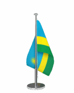 Ruanda Tischfahne