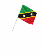 Saint Kitts and Nevis Kleinflagge