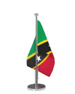 Saint Kitts and Nevis Tischfahne