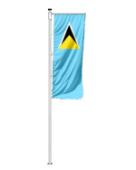 Saint Lucia Auslegerfahne