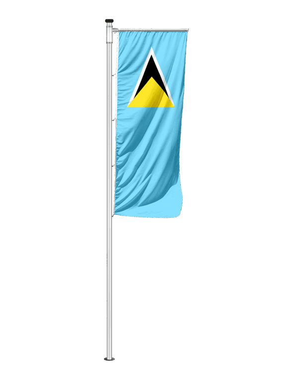 Saint Lucia Auslegerfahne