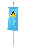 Saint Lucia Bannerfahne