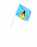 Saint Lucia Kleinflagge