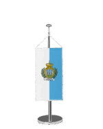 San Marino Tischbannerfahne