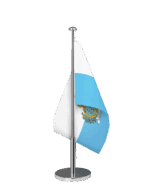 San Marino Tischfahne