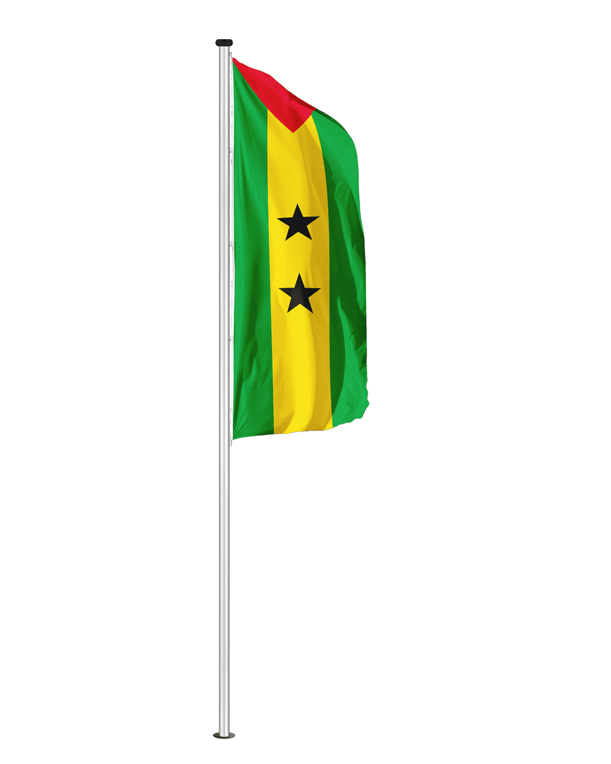 Sao Tome Hochformatfahne