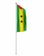 Sao Tome Hochformatfahne