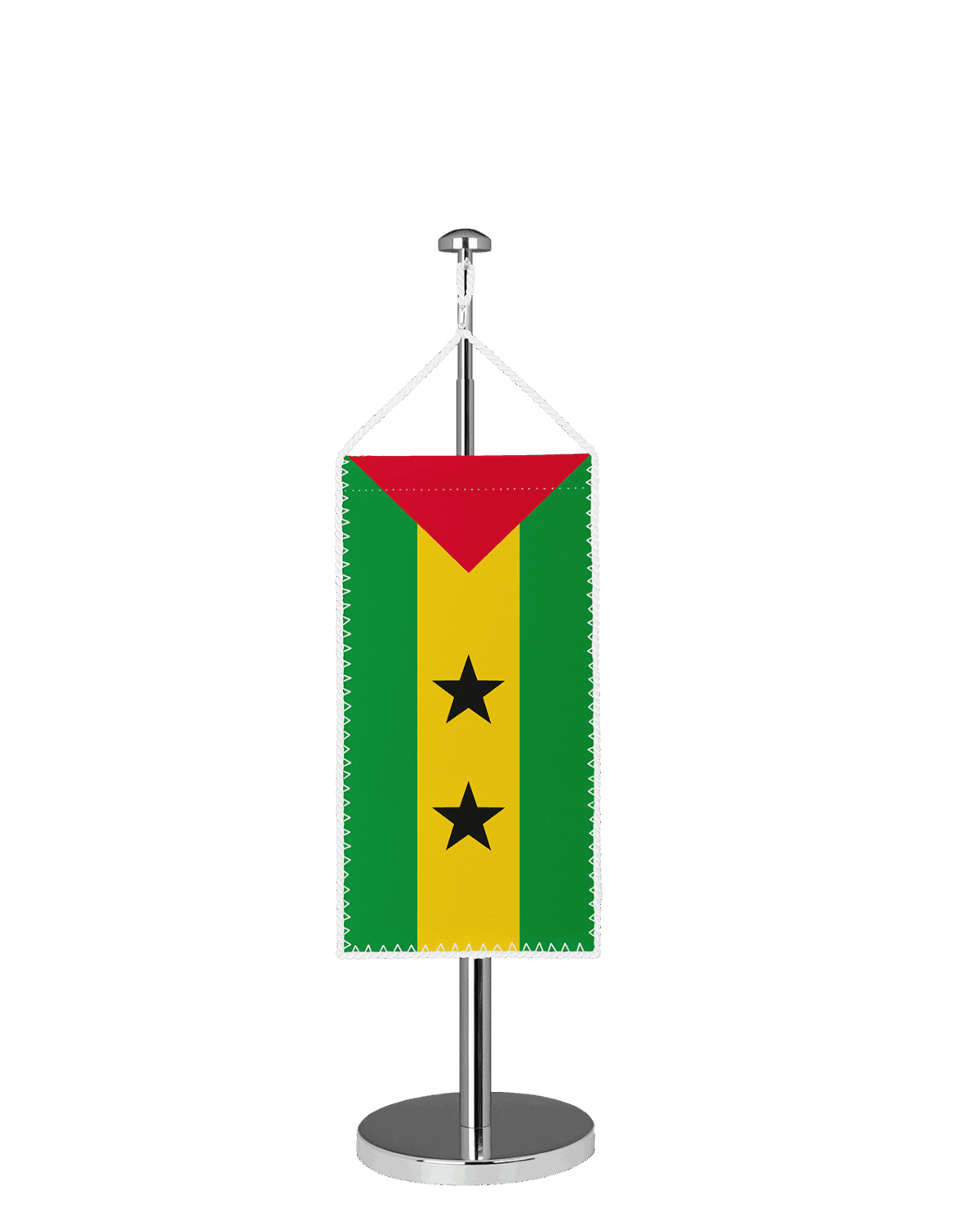Sao Tome Tischbannerfahne