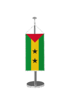 Sao Tome Tischbannerfahne