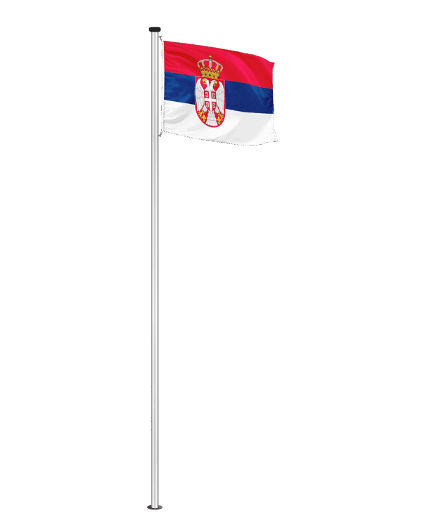 Serbien Hissfahne