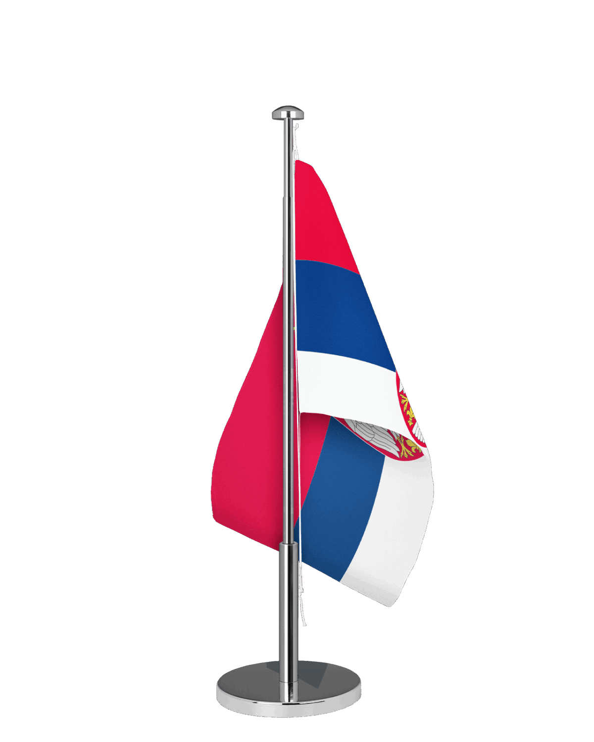 Serbien Tischfahne