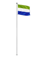 Sierra Leone Hissfahne