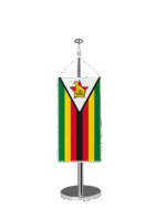 Simbabwe Tischbannerfahne
