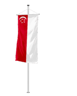 Singapur Bannerfahne