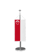 Singapur Tischbannerfahne
