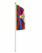 Tibet Hochformatfahne