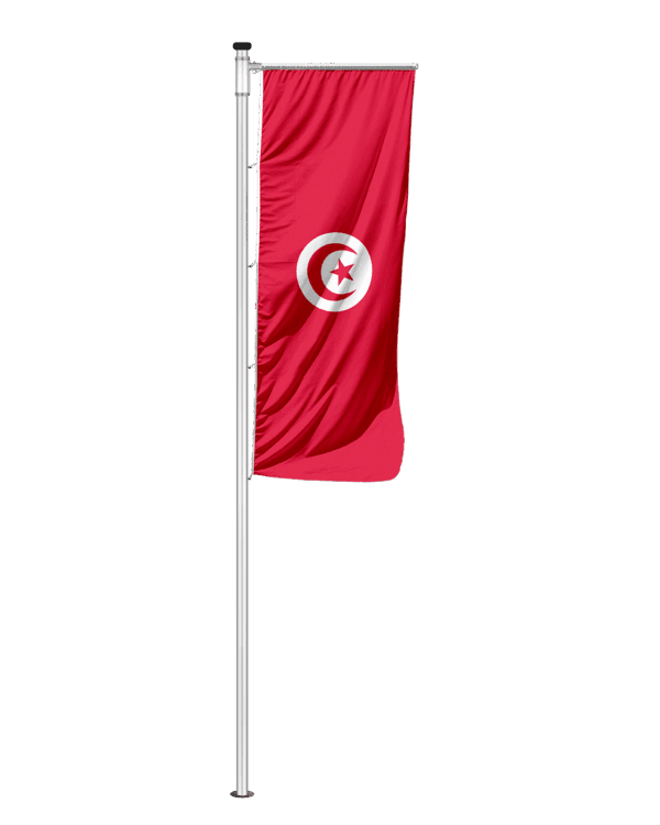 Tunesien Auslegerfahne