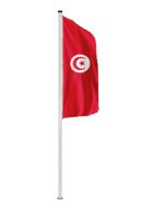 Tunesien Hochformatfahne
