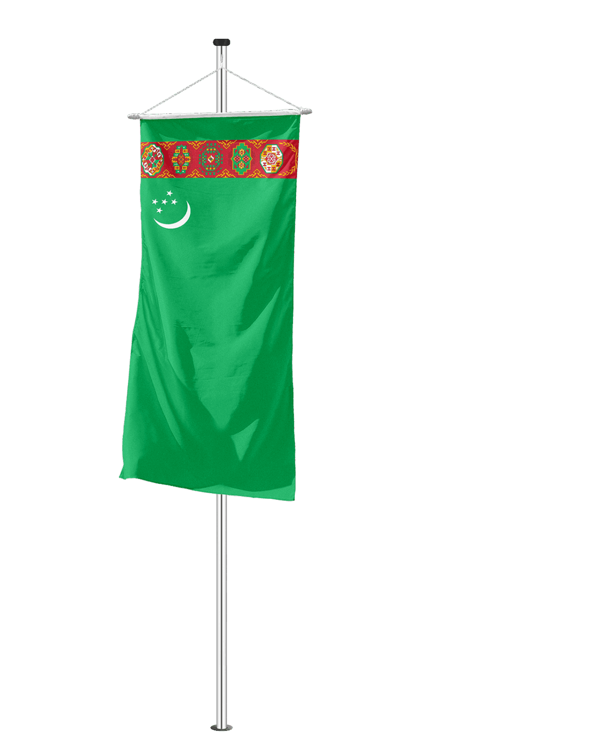 Turkmenistan Bannerfahne