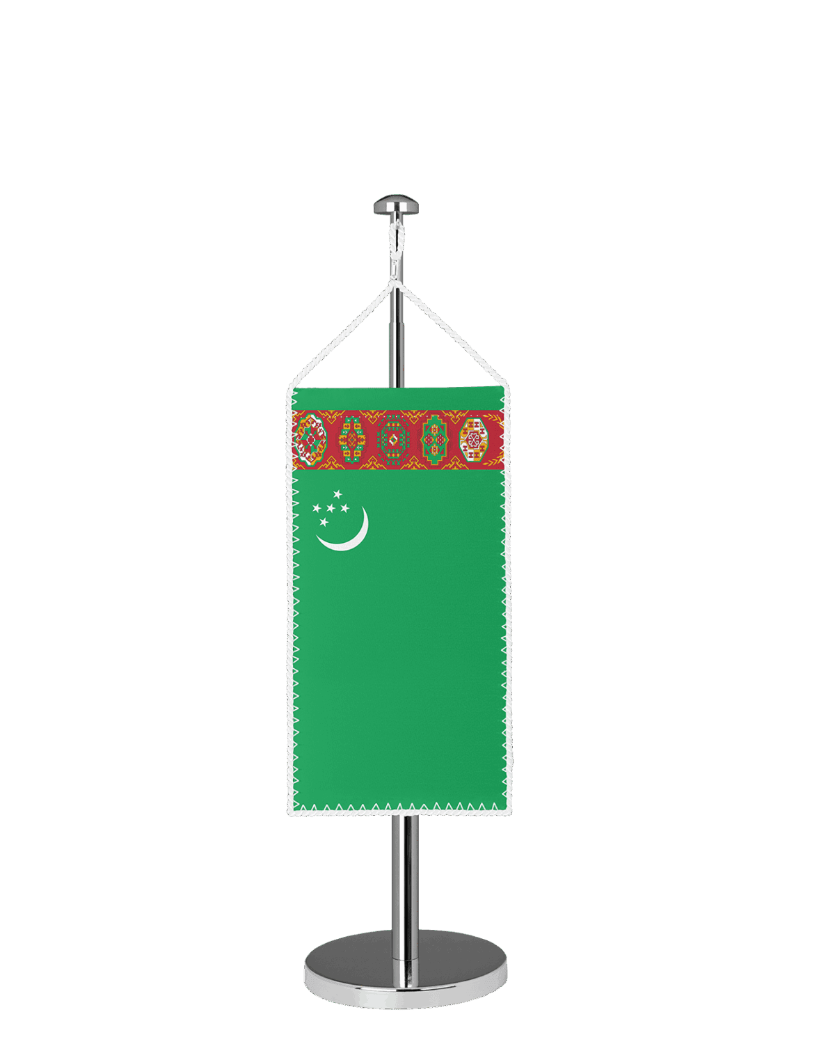 Turkmenistan Tischbannerfahne
