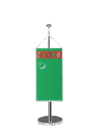 Turkmenistan Tischfahne