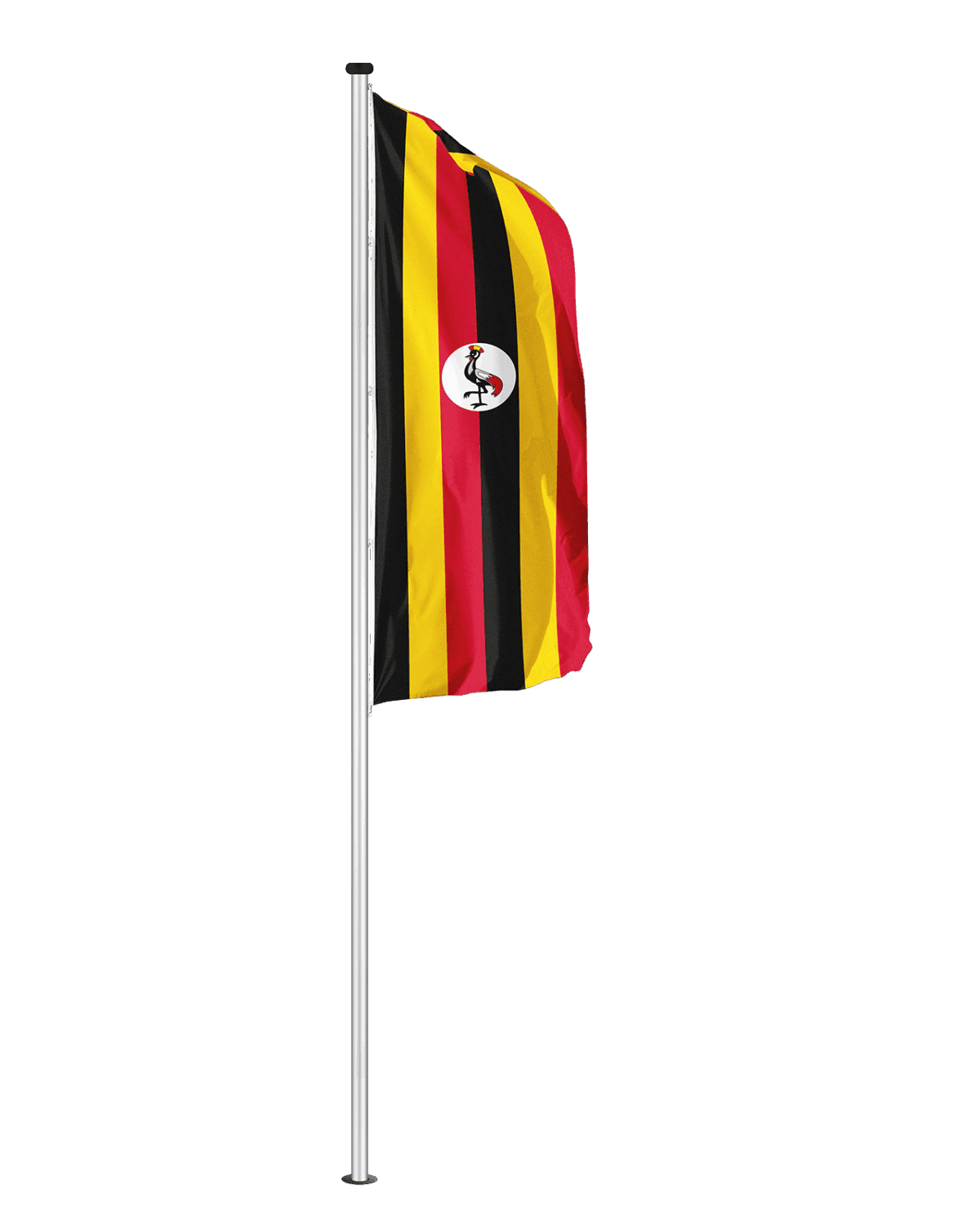 Uganda Hochformatfahne