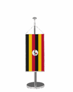 Uganda Tischbannerfahne