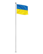Ukraine Hissfahne
