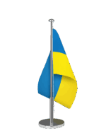 Ukraine Tischfahne