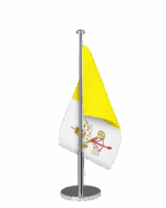 Vatikan Tischfahne