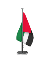 Vereinigte Arabische Emirate (VAE) Tischfahne